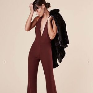Reformation Berry jumpsuit- garnet small